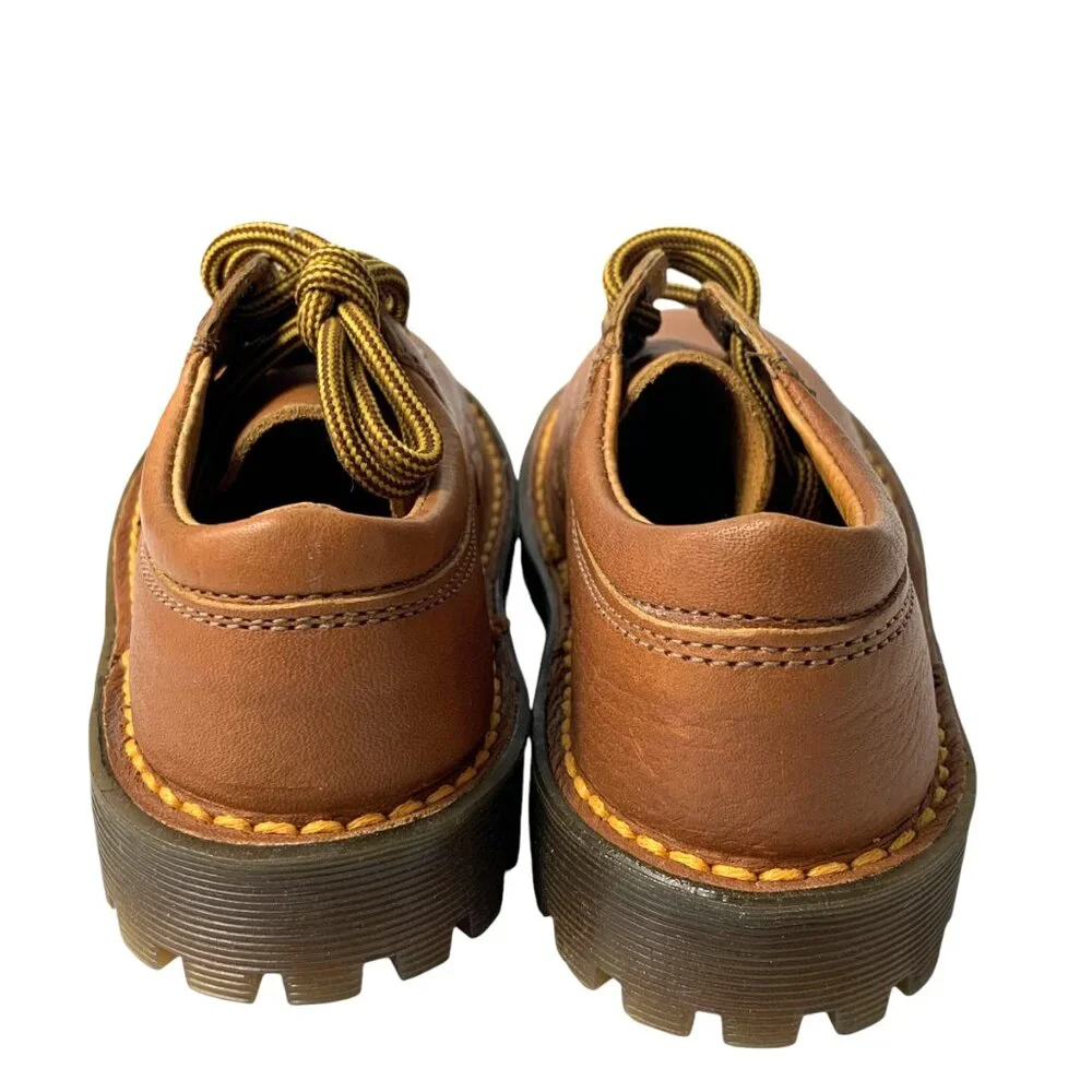 Y2K Dr Martens‎ Gibson Kids Made in England Brown Leather Oxfords